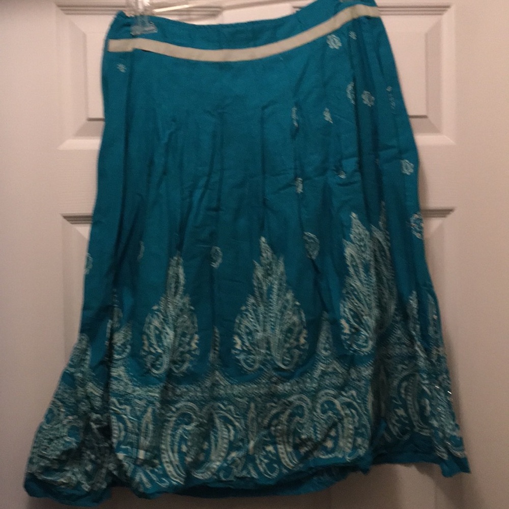 Teal skirt